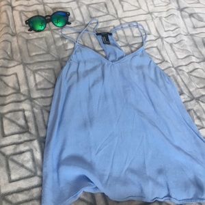 Forever 21 baby blue tank
